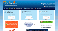 Desktop Screenshot of elvascokaraoke.com.ar